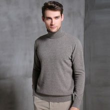 Load image into Gallery viewer, High-end brand FRSEUCAG men&#39;s pure wool sweater turtleneck pullover warm and comfortable full-sleeve knit tops hot sale 2019