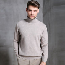 Load image into Gallery viewer, High-end brand FRSEUCAG men&#39;s pure wool sweater turtleneck pullover warm and comfortable full-sleeve knit tops hot sale 2019