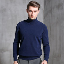 Load image into Gallery viewer, High-end brand FRSEUCAG men&#39;s pure wool sweater turtleneck pullover warm and comfortable full-sleeve knit tops hot sale 2019