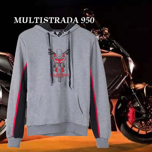 KODASKIN Men Cotton Round Neck Casual Printing Sweater Sweatershirt Hoodies for Multistrada 950  Multistrada950