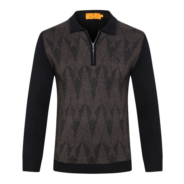 Billionaire Sweater wool men's 2019 new Business zipper comfort  high quality England embroidery big size M-6XL free shipping