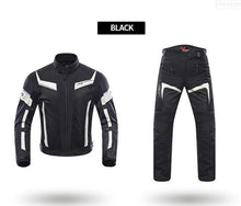 Load image into Gallery viewer, Motorcycle Jackets mens pants set spring summer motorcycle trousers breathable sweater jacket, protective gear