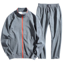 Load image into Gallery viewer, 8XL Men Tracksuit Sportswear Autumn Zipper Sports Jacket Sweater Sweatshirt+pants Running Jogging Casual Set Leisure Sport Suit