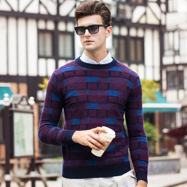 Baishanglinna  Wool Sweater Men Clothes 2019 Winter New Arrivals Thick Warm Cashmere Pullover Sweater Knitwear Pull Homme 37392