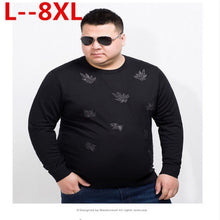 Load image into Gallery viewer, 10XL 8XL 6XL 5XL Autumn Casual Men&#39;s Sweater O-Neck Striped loose Fit Knittwear Mens Sweaters Pullovers Pullover Men Pull Homme