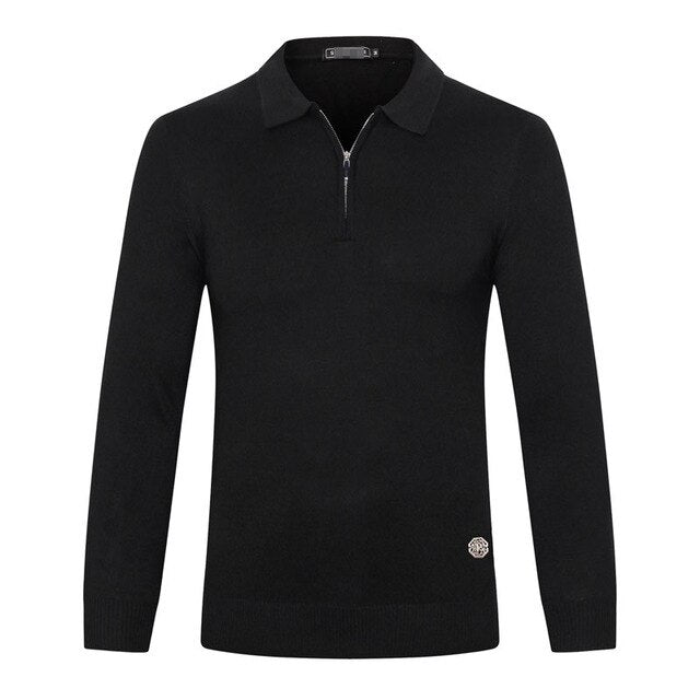 Billionaire sweater wool men's 2019 New Autumn Winter Fashion zipper comfort Business Casual embroidery M-5XL free shipping