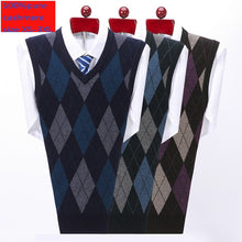 Load image into Gallery viewer, New 100% Cashmere Waistcoat Thicker Men Sleeveless Knitted Winter Sweater Casual V-neck Thick Pullovers Size XS S M L XL 2XL 3XL