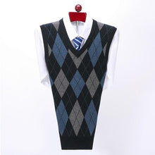 Load image into Gallery viewer, New 100% Cashmere Waistcoat Thicker Men Sleeveless Knitted Winter Sweater Casual V-neck Thick Pullovers Size XS S M L XL 2XL 3XL