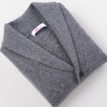 Load image into Gallery viewer, 2017 Men&#39;s Sweater Mens Winter Wool Sweater Cardigan Men&#39;s Casual Plus Velvet Thick Cashmere Outwear Coat Masculino