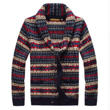 Load image into Gallery viewer, Free shipping Men&#39;s fashion casual wool jacquard cardigan sweater quality outerwear winter coat jacket outerwears