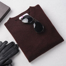 Load image into Gallery viewer, Men&#39;s Winter O-Neck Business Cashmere Blend Sweater Knitted Pullover Autumn Casual&amp;Fashion Soft Long Sleeve Knitwear 100% Cashme