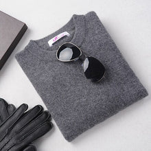 Load image into Gallery viewer, Men&#39;s Winter O-Neck Business Cashmere Blend Sweater Knitted Pullover Autumn Casual&amp;Fashion Soft Long Sleeve Knitwear 100% Cashme