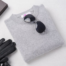 Load image into Gallery viewer, Men&#39;s Winter O-Neck Business Cashmere Blend Sweater Knitted Pullover Autumn Casual&amp;Fashion Soft Long Sleeve Knitwear 100% Cashme