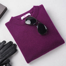 Load image into Gallery viewer, Men&#39;s Winter O-Neck Business Cashmere Blend Sweater Knitted Pullover Autumn Casual&amp;Fashion Soft Long Sleeve Knitwear 100% Cashme