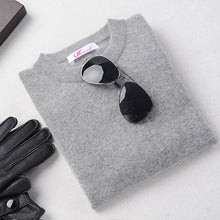 Load image into Gallery viewer, Men&#39;s Winter O-Neck Business Cashmere Blend Sweater Knitted Pullover Autumn Casual&amp;Fashion Soft Long Sleeve Knitwear 100% Cashme