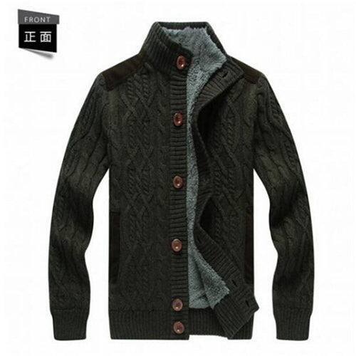 Cotton 2017 New Arrival Thicken Winter Mens Sweaters Cardigan Men Fleece Agasalho Masculino Brand