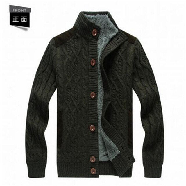 Cotton 2017 New Arrival Thicken Winter Mens Sweaters Cardigan Men Fleece Agasalho Masculino Brand