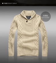 Load image into Gallery viewer, 2017 Sale Top &quot;european And American Style Men Sweater Sudaderas Australian Men&#39;s Winter Thick Wool Coat Lapel Pullover