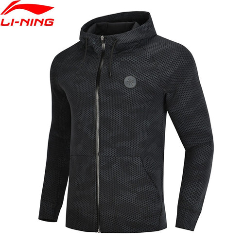 Li-Ning Men Wade Series Hooded Sweater Regular Fit Hoodie 66% Cotton 34% Polyester LiNing Comfort Tops AWDN671 MWW1413