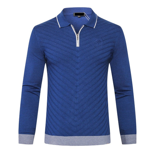 TACE&SHARK Billionaire Sweater wool men's 2018 new arrival commerce solid color zipper collar wool gentleman M-5XL free shipping