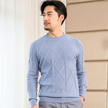 Load image into Gallery viewer, YSC Newest Hot Sales Men&#39;s Knitted pure Cashmere Sweater Circular collar Solid color diamond Soft warmth High-quality Pullovers2