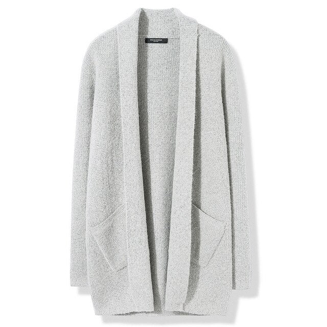 Markless Knitted Cardigan Men Sweater 2018 Winter Thick Warm Knitting Sweater Men Loose sueter hombre pull homme MSA8714M