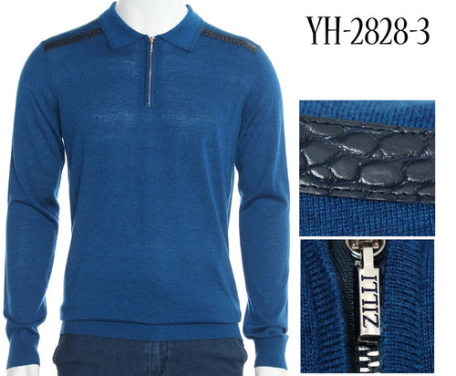 Billionaire TACE&SHARK Sweater wool Crocodile skin men's 2018 new fashion zipper high quality gentleman M-4XL free shipping