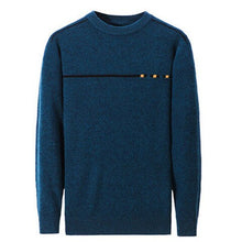 Load image into Gallery viewer, pure cashmere thick knit men fashion o-neck solid pullover sweater 5color S-3XL retail wholesale