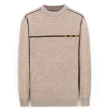 Load image into Gallery viewer, pure cashmere thick knit men fashion o-neck solid pullover sweater 5color S-3XL retail wholesale