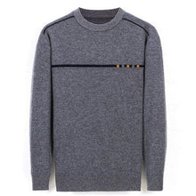 Load image into Gallery viewer, pure cashmere thick knit men fashion o-neck solid pullover sweater 5color S-3XL retail wholesale
