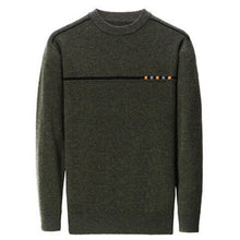 Load image into Gallery viewer, pure cashmere thick knit men fashion o-neck solid pullover sweater 5color S-3XL retail wholesale