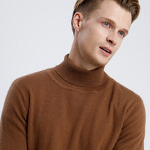 Load image into Gallery viewer, 100% Pure Cashmere Knitted Sweater Men High Quality Turtleneck Jumpers Hot Sale 6Colors Man Sweaters Standard Clothes Male Tops