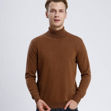 Load image into Gallery viewer, 100% Pure Cashmere Knitted Sweater Men High Quality Turtleneck Jumpers Hot Sale 6Colors Man Sweaters Standard Clothes Male Tops