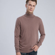 Load image into Gallery viewer, 100% Pure Cashmere Knitted Sweater Men High Quality Turtleneck Jumpers Hot Sale 6Colors Man Sweaters Standard Clothes Male Tops